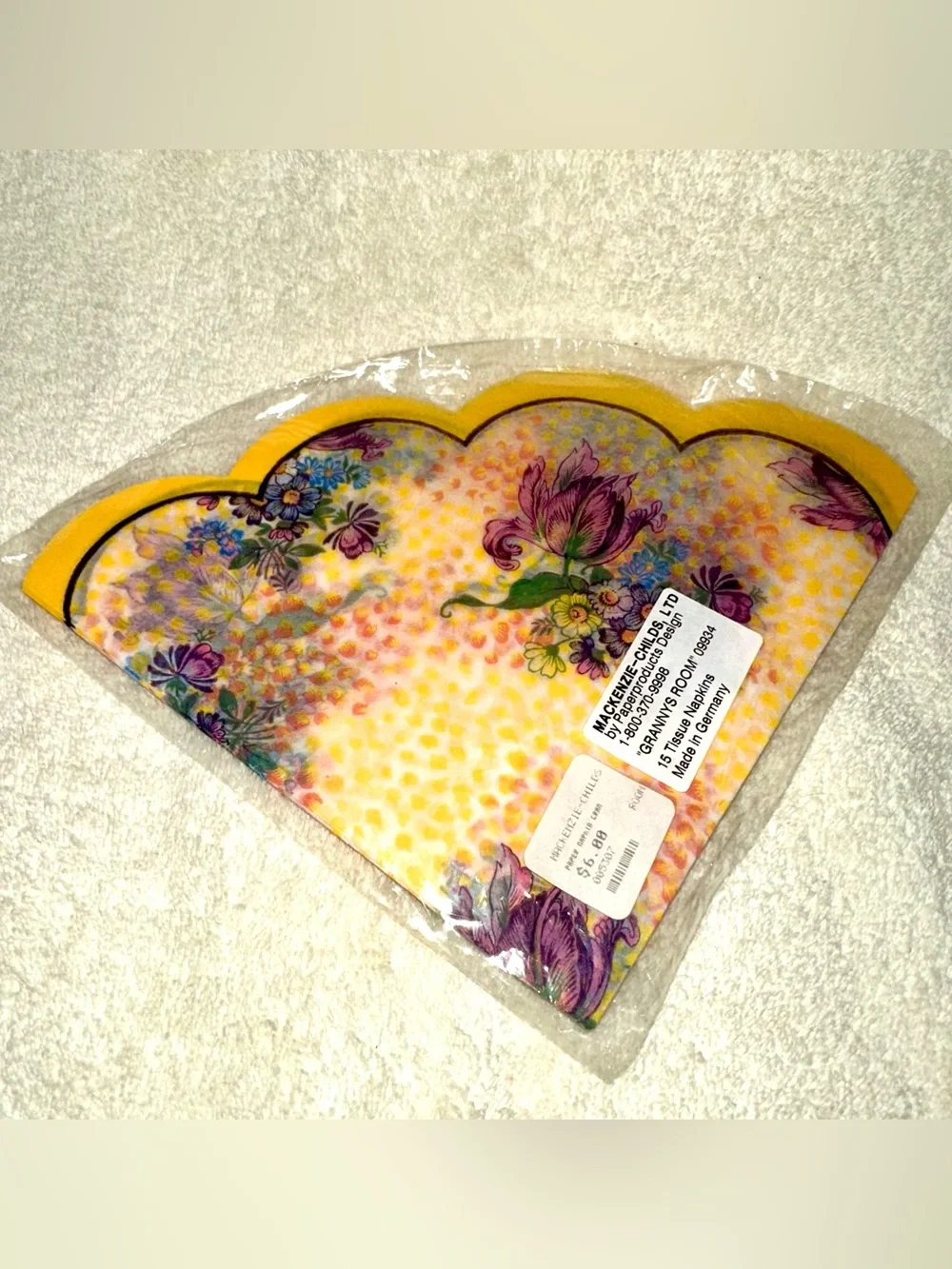 RETIRED Vintage 90s MacKenzie-Childs Grannys Room Paper Napkins Sealed